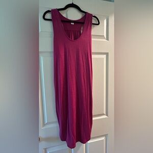 Old Navy knit pink racerback dress, medium tall, new with tags